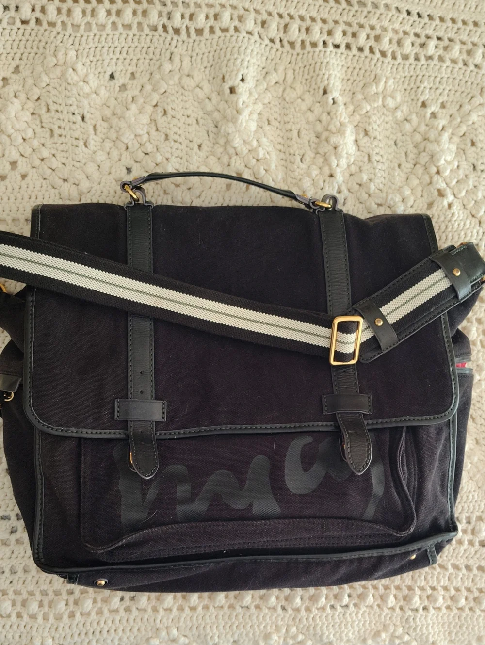 Juicy Couture Black Laptop Canvas Bag